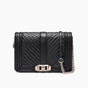 Rebecca Minkoff Chevron Quilted Small Love Crossbody